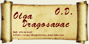 Olga Dragosavac vizit kartica